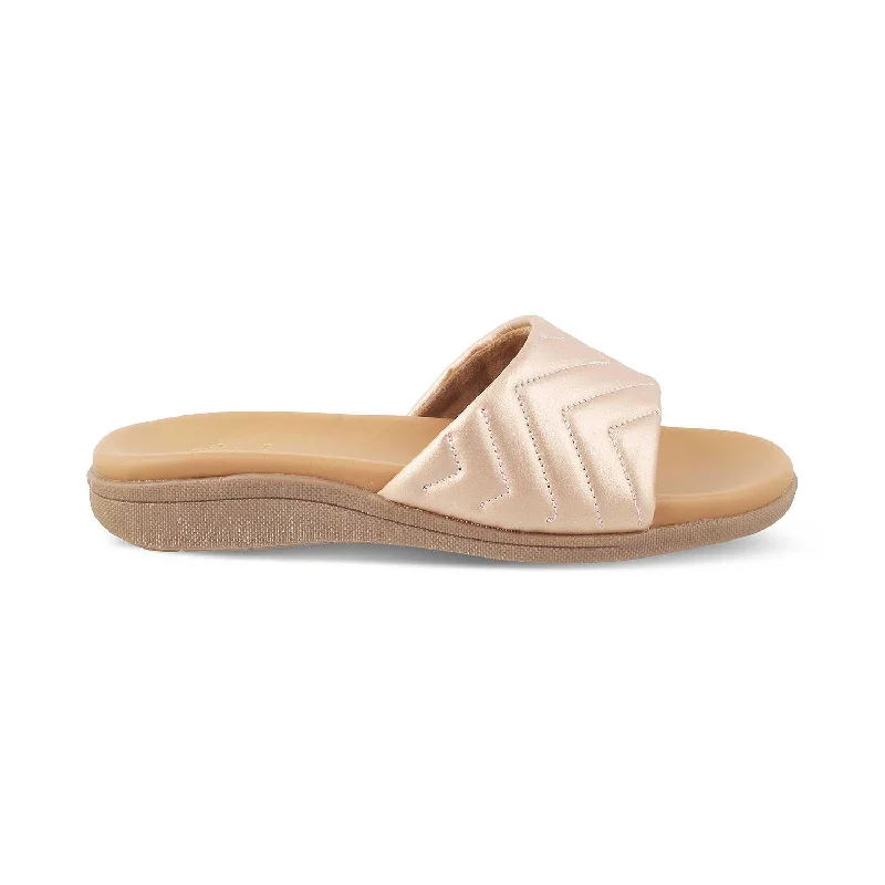 Stylish flats shoes with leather uppers for durability -The Colflat Champagne Women's Casual Flats Tresmode