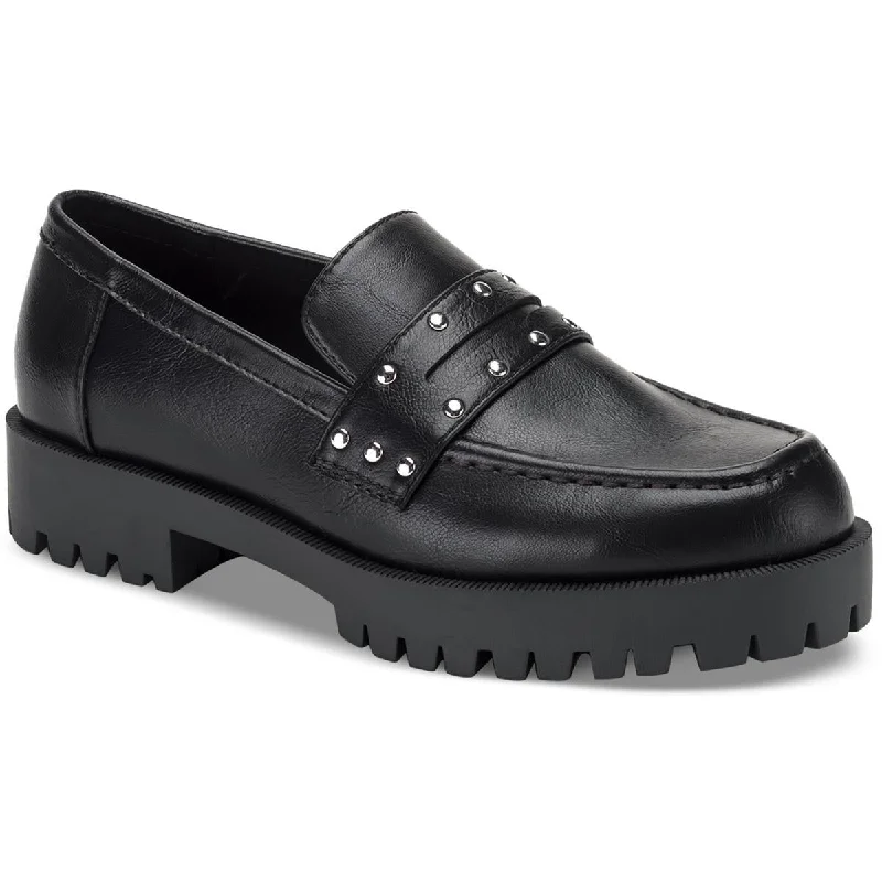 loafers for men with luxurious craftsmanship -Sun + Stone Womens TAELENNP Lug Studded detailing Loafers