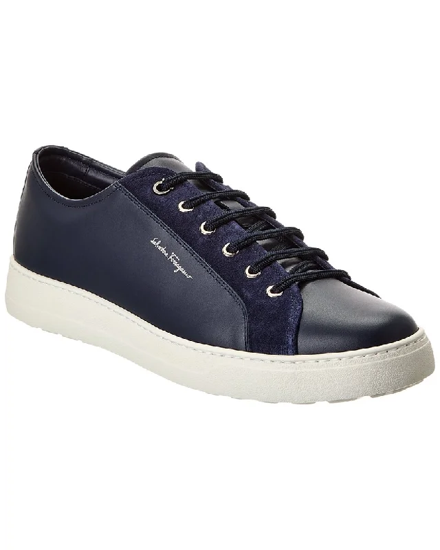 Ferragamo Ramblas Leather Sneaker