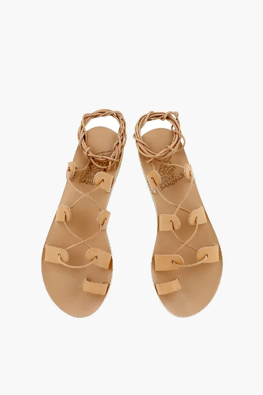 Trendy sandals for women with colorful straps for summer looks -Natural Alcyone Sandals