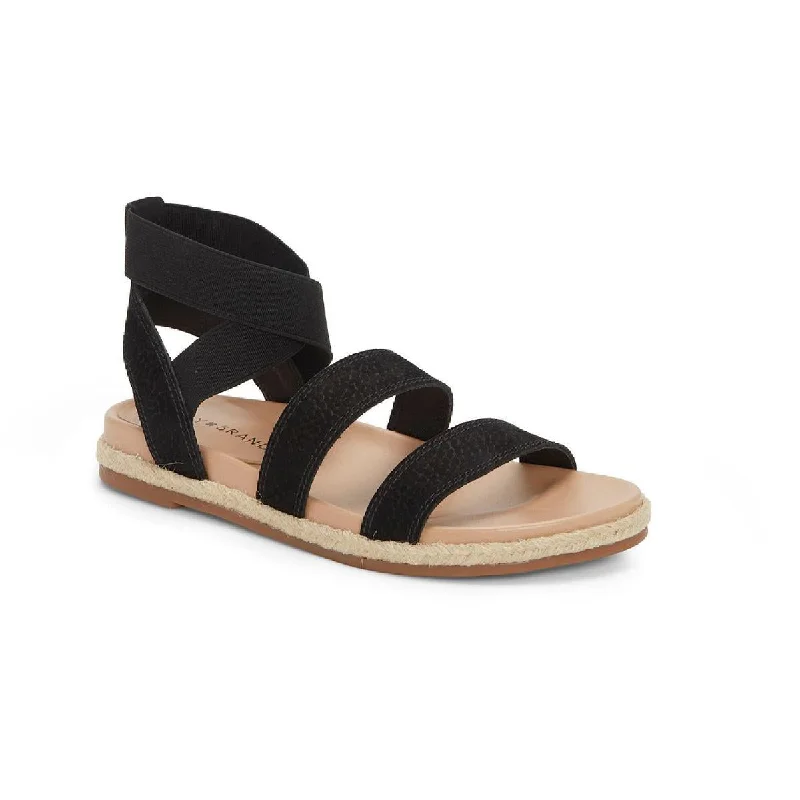 Trendy sandals for summer with unique geometric patterns -Lucky Brand Womens Dilane Nubuck Ankle Strap Flatform Sandals