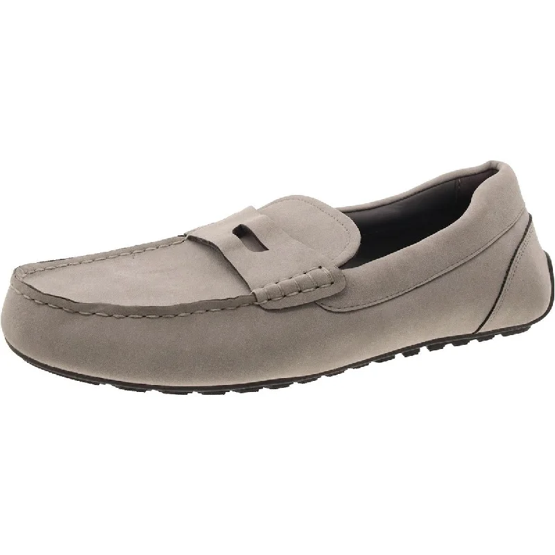 slip-on loafers for a trendy appearance -Alfani Mens Marco Faux Suede Slip-On Loafers