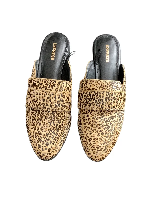 Comfortable flats shoes for long-term wear -Shoes Flats By Express In Animal Print, Size: 8