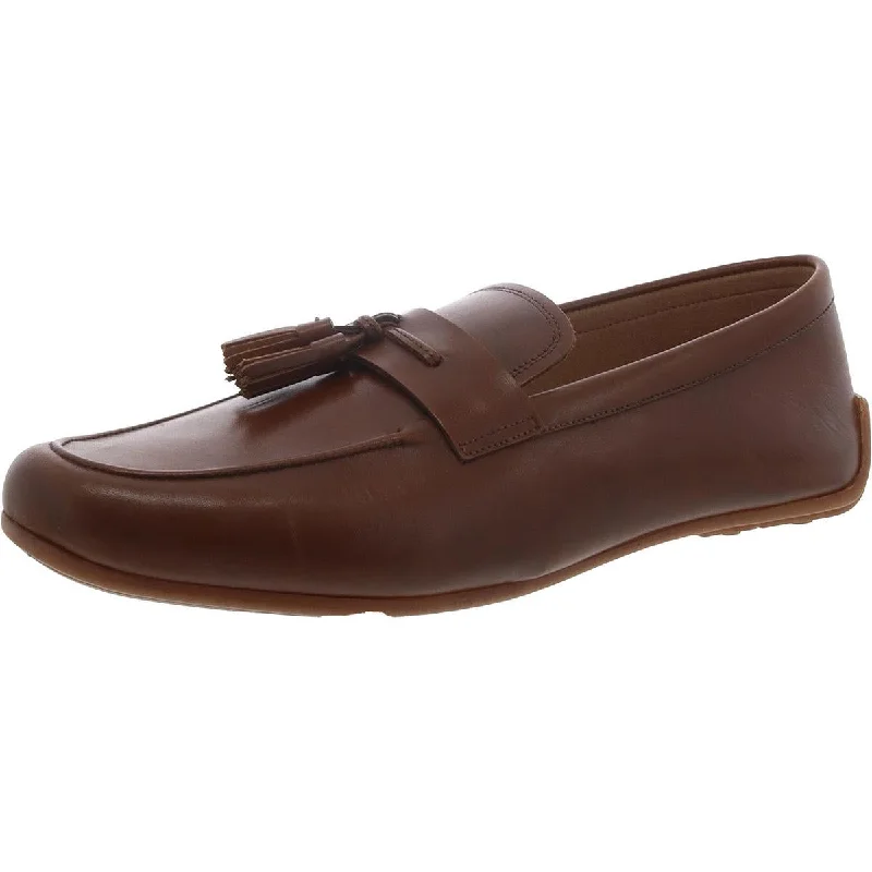 slip-on loafers with chic and minimal style -Clarks Mens Reazor Tassell Leather Slip-On Loafers