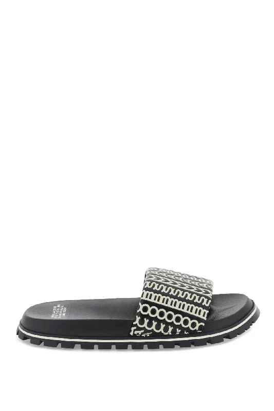 slippers for warmer weather-Marc Jacobs Women's The Monogram Slide