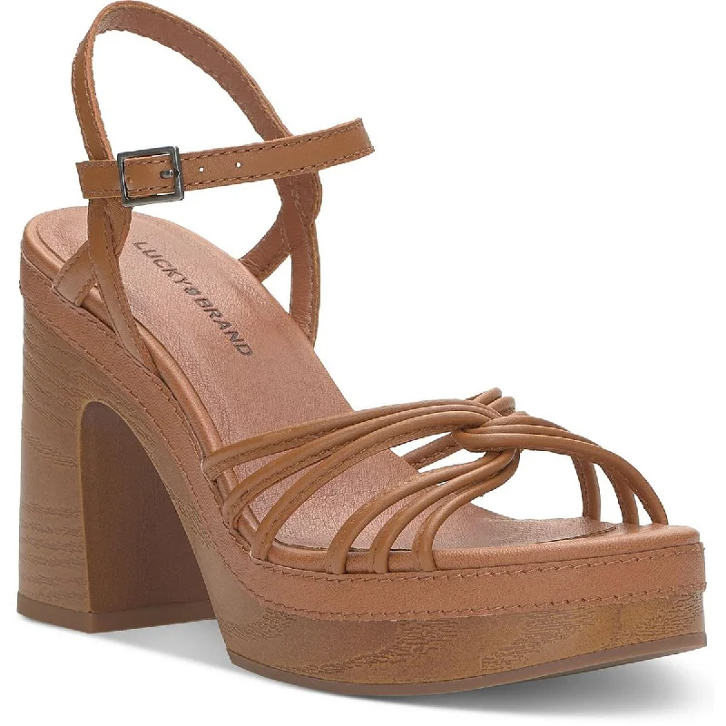 Comfortable sandals for women with a relaxed fit for all-day wear -Lucky Brand Womens Ismene Buckle Platform Sandals