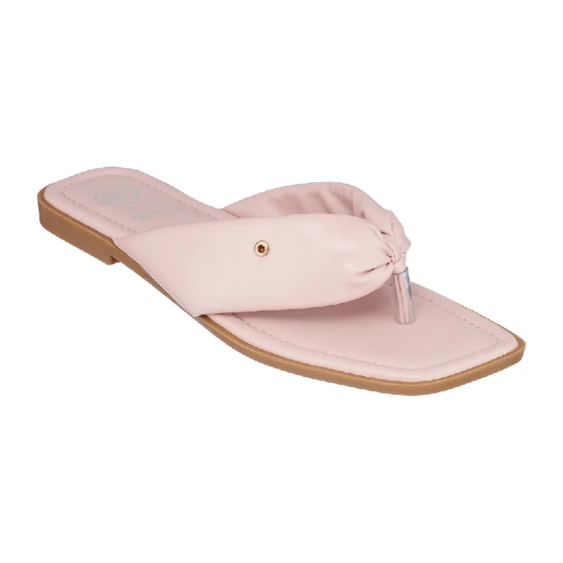 Sandals for women with multi-color straps for vibrant, playful style -Reid Pink Flat Sandals