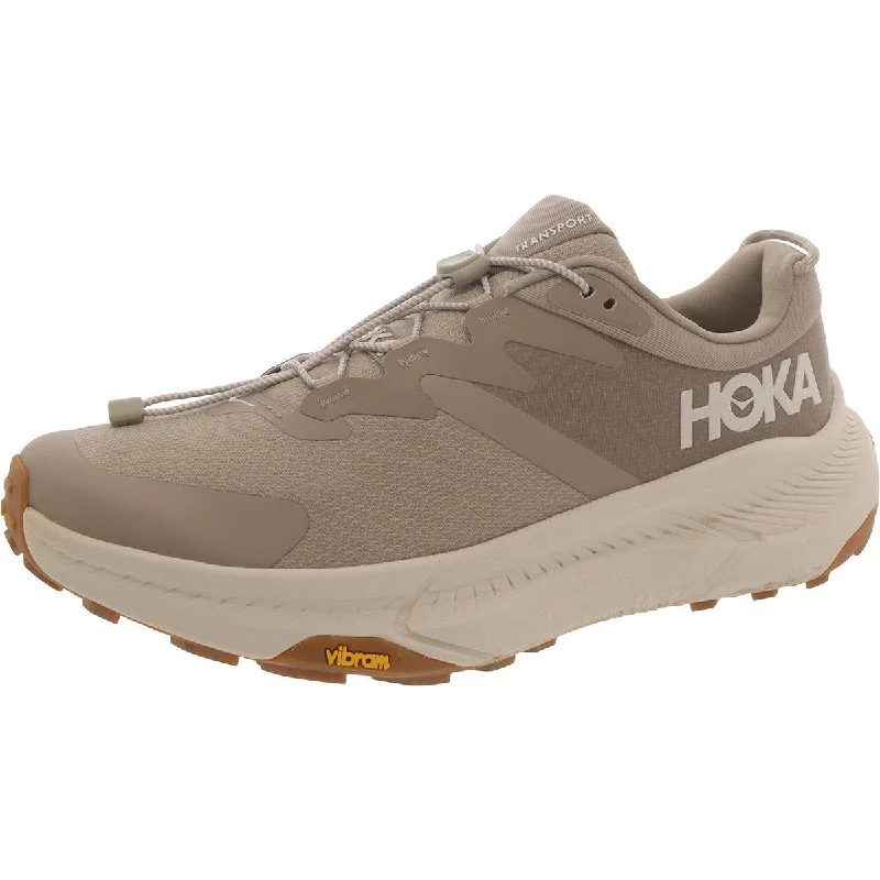 running shoes with enhanced performance features -Hoka One One Mens M Transport Lace-Up Padded Insole Running & Training Shoes