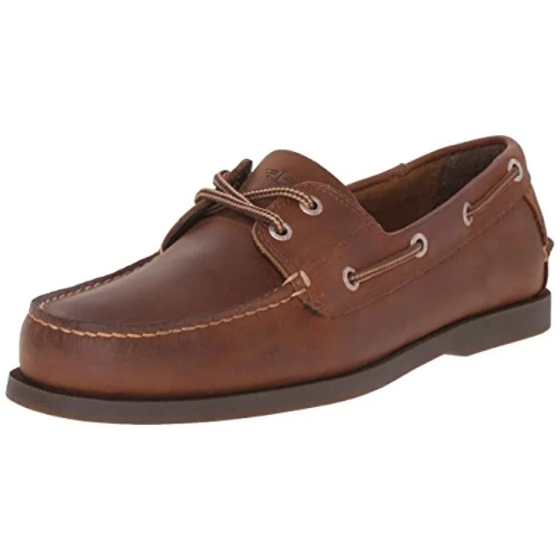 loafers for men with textured leather material -Dockers Mens Vargas Leather Loafer Boat Shoes