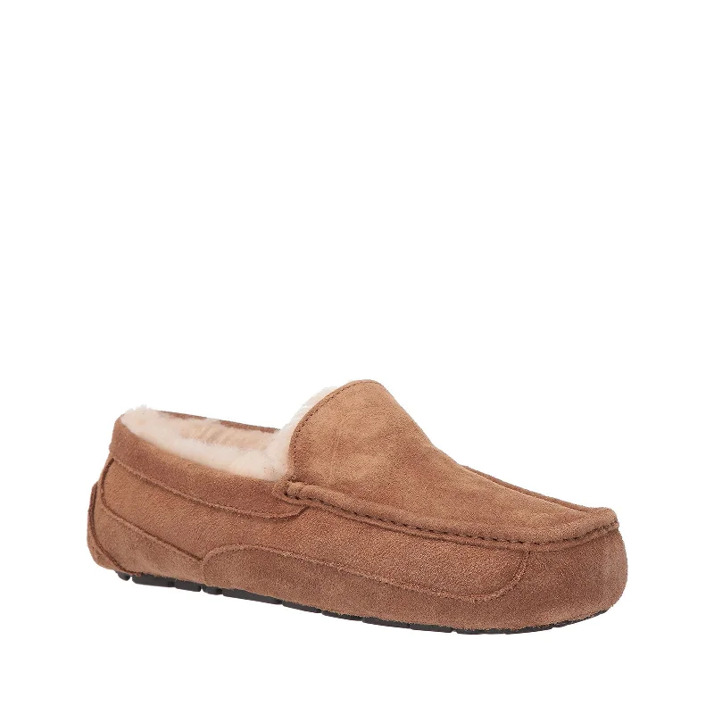 slippers for extra warmth in cold months-UGG Men's Ascot Slipper, Chestnut