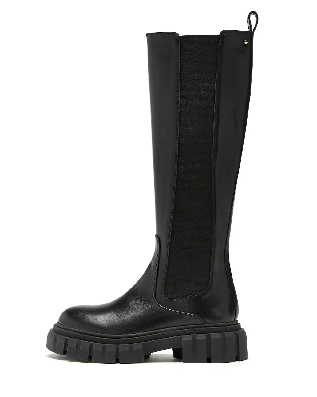 boots for people with foot issues needing extra comfort-Kooper Knee High Leather Boot | Black