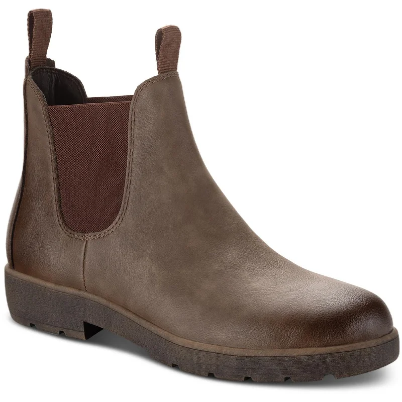 boots for protection from cold and wet conditions-Sun + Stone Mens Hawkes Faux Leather Chelsea Boots