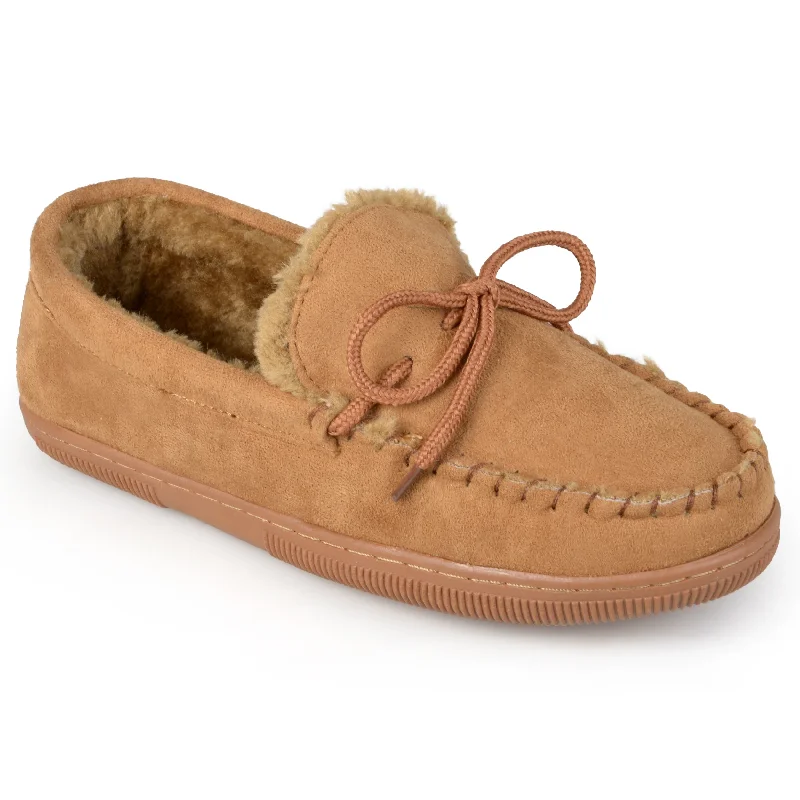 luxury slippers for men-Vance Co Men's Moccasin Slipper