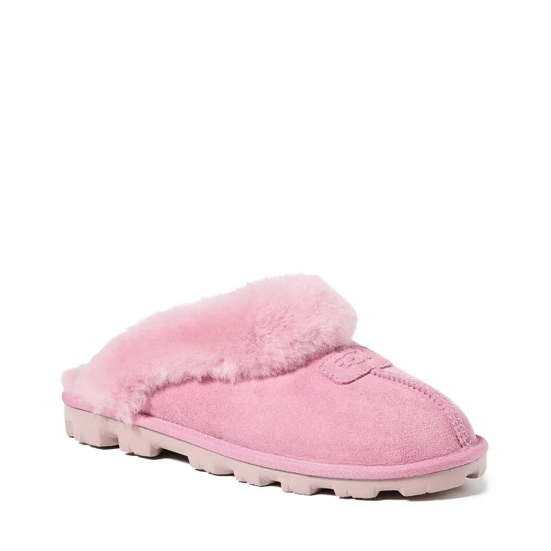 slippers for winter months-Women's Shoes UGG COQUETTE Sheepskin Slide Slippers 5125 DUSTY ORCHID