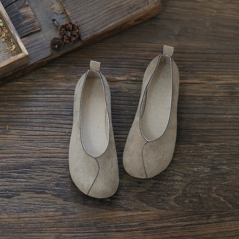 Flats shoes for summer vacations and trips -Women Retro Flat Comfortable Flats Casual Shoes