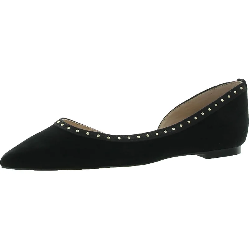 loafers for women with cozy, padded interior -Sam Edelman Womens Roni Suede Studded Loafers