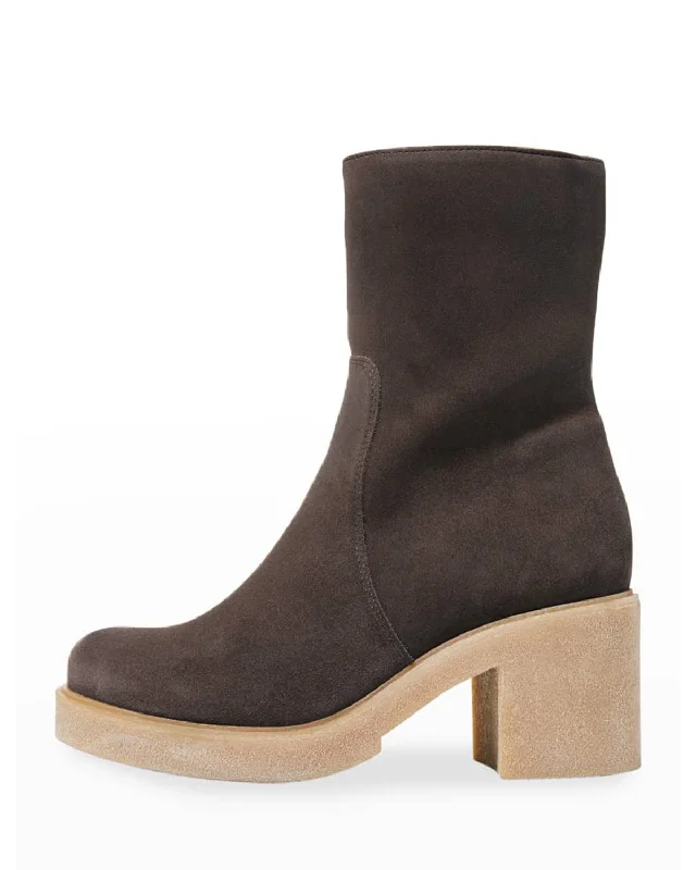 boots for people with joint pain-Zed Suede Bootie | London Oiled