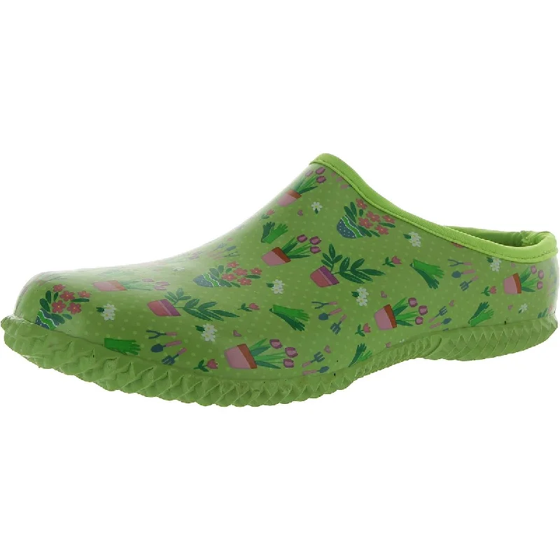 slippers with padding for better foot health-GARDEN DAYS Womens Round toe Slip on Clogs