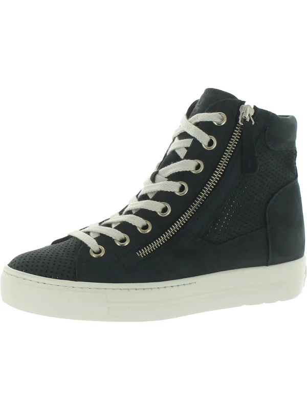 Mac  Womens Leather Lifestyle High-Top Sneakers