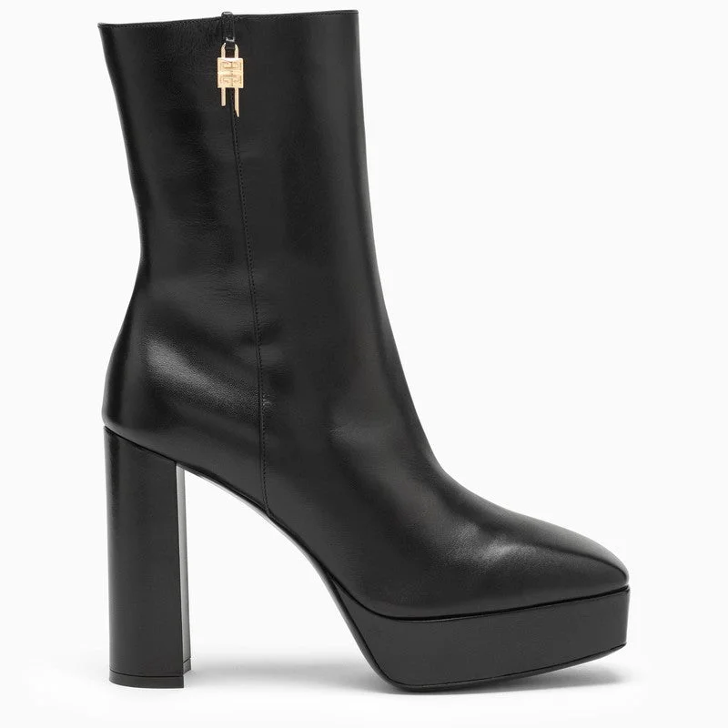 boots for all-season outdoor comfort-GIVENCHY G Lock Platform Ankle Boot