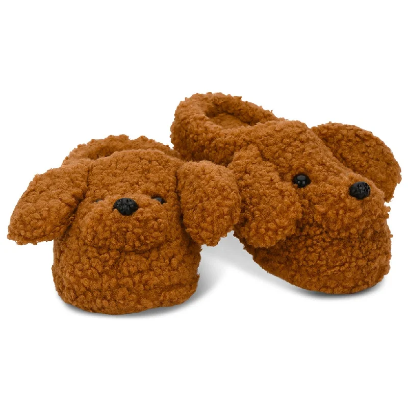 slippers for comfort after standing for long hours-Fluffy Dog Furry Slipper