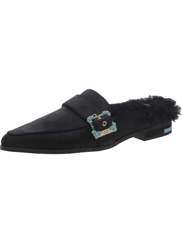 slippers with soft lining for warmth-Mr Carl Womens Mules Slides