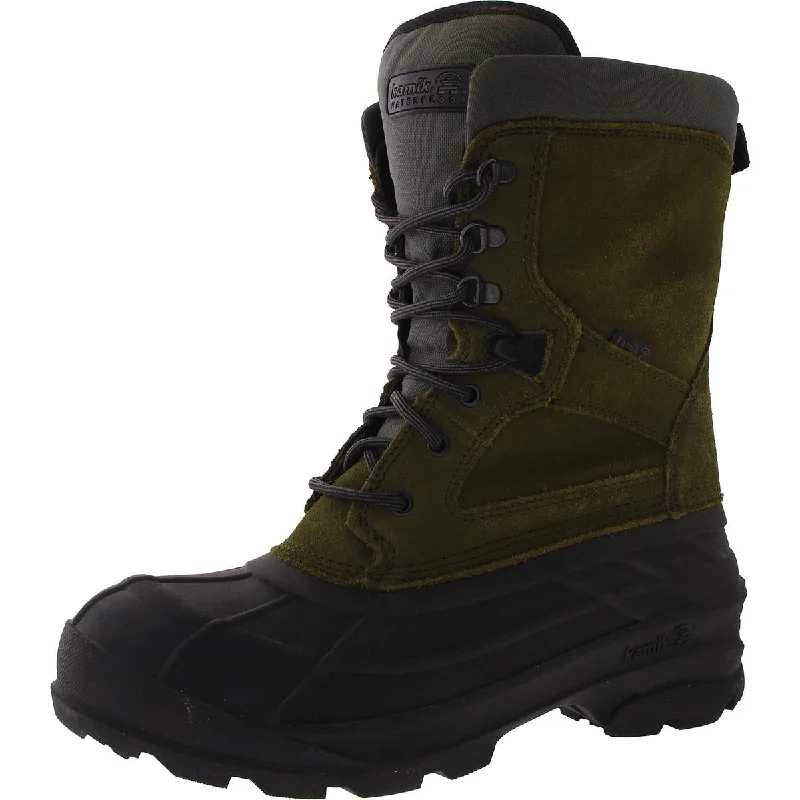 boots with insulated interior for extreme cold-Kamik Mens Insulated Lace-Up Work & Safety Boot