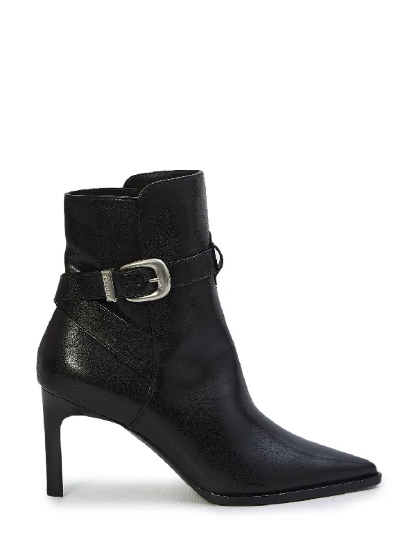 boots with soft leather for comfort-CELINE Pointed Design 80 Heel Women's Boots