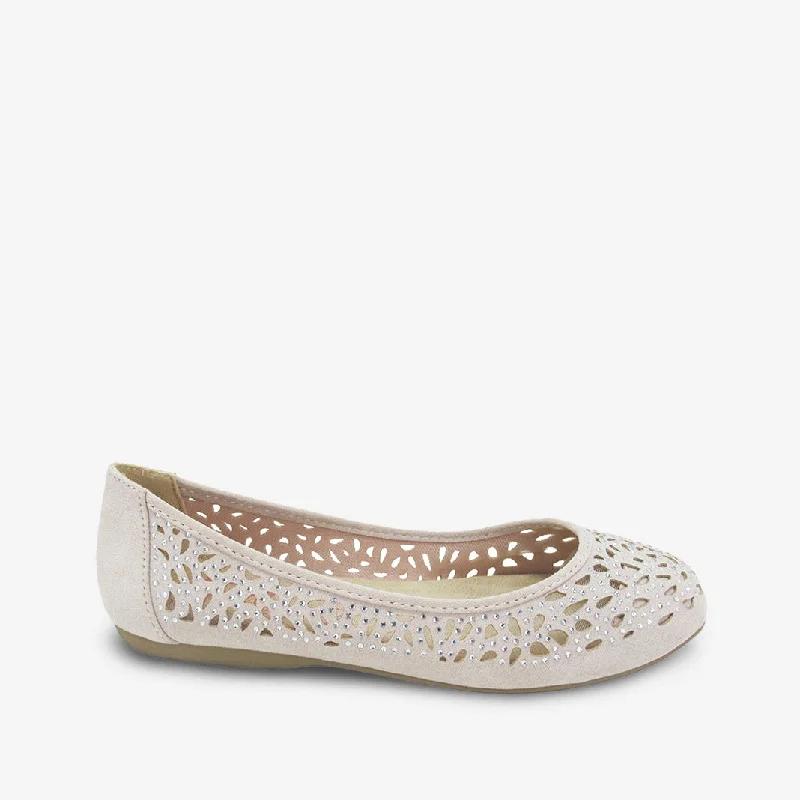 Comfortable flats shoes with high-quality materials for durability -LACEY NUDE