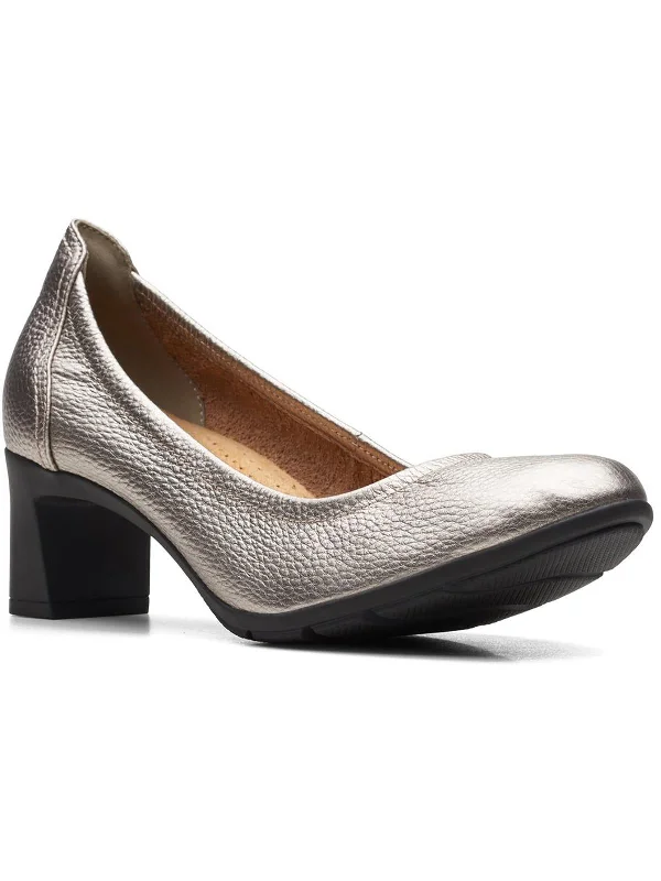 Neiley Pearl Womens Leather Slip On Pumps