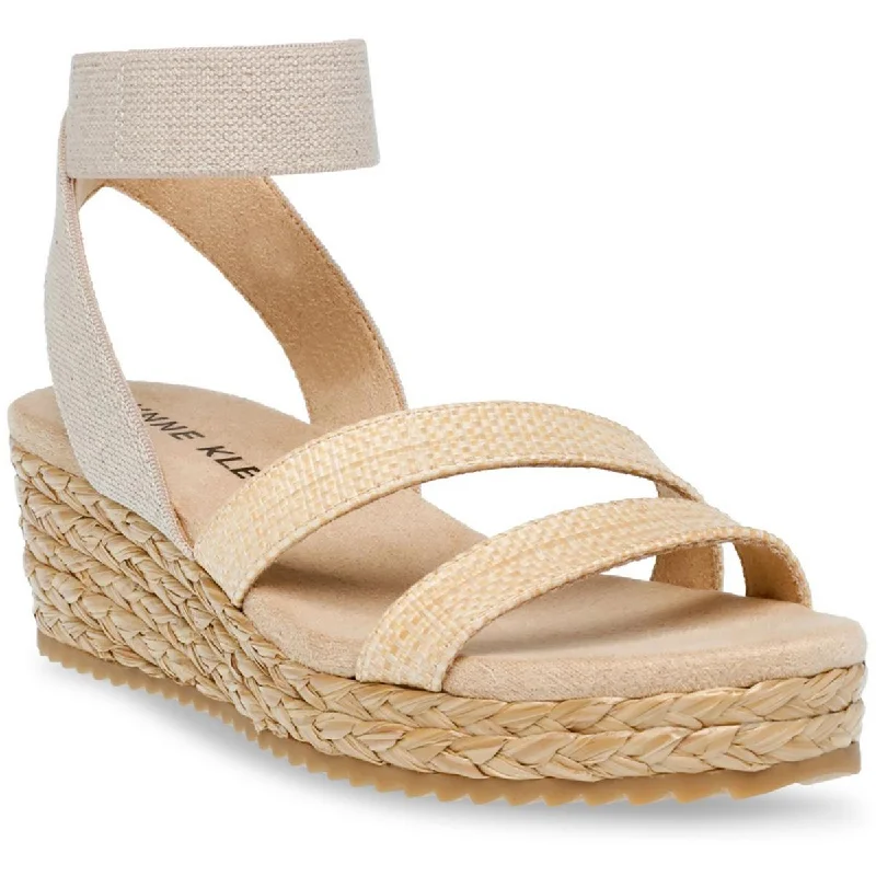 Trendy sandals for women with platform soles for height -Anne Klein Womens Alyson Wedge Sandals