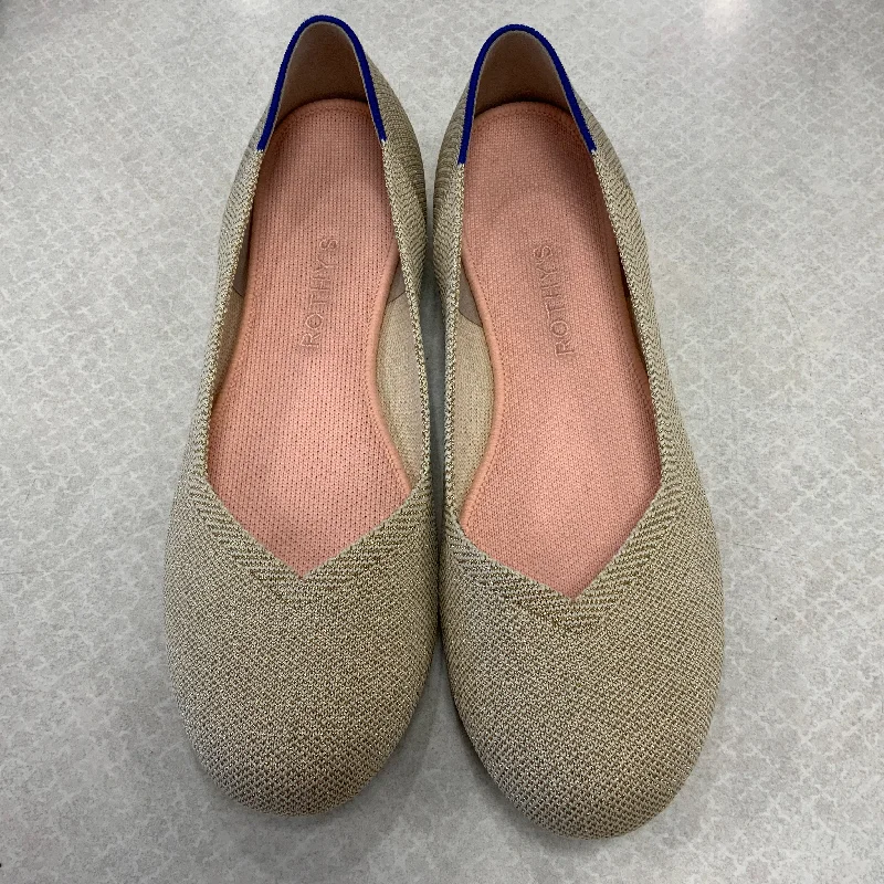 Comfortable flats shoes for quick errands and tasks -Shoes Flats By Rothys In Tan, Size: 9.5