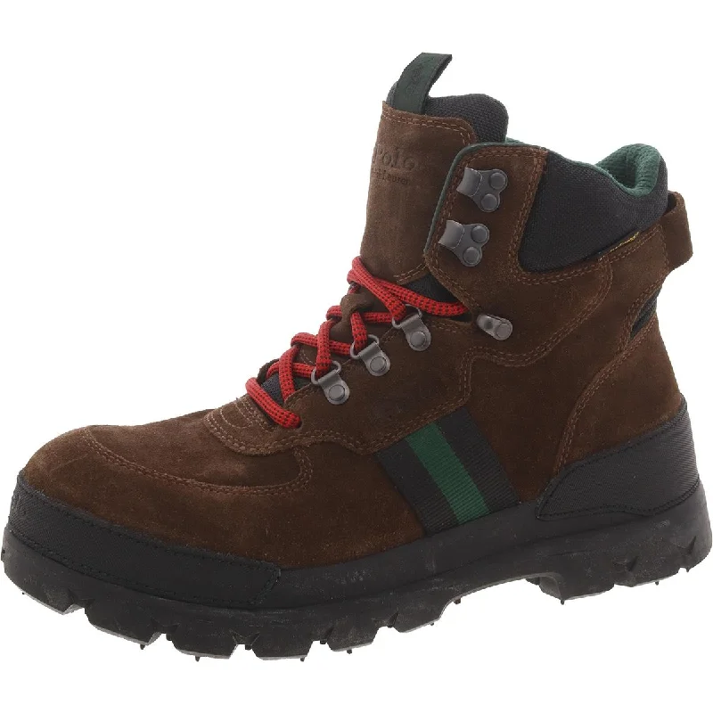 boots for all-day warmth and protection in winter-Polo Ralph Lauren Mens Oslo Tactical Suede Flatform Hiking Boots