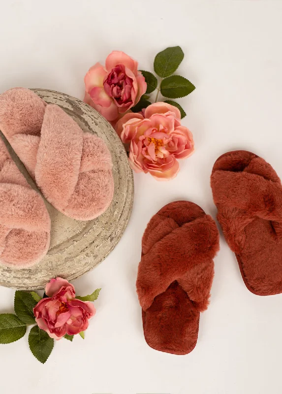 slippers for extreme comfort indoors-Prisca Slippers in Cinnamon