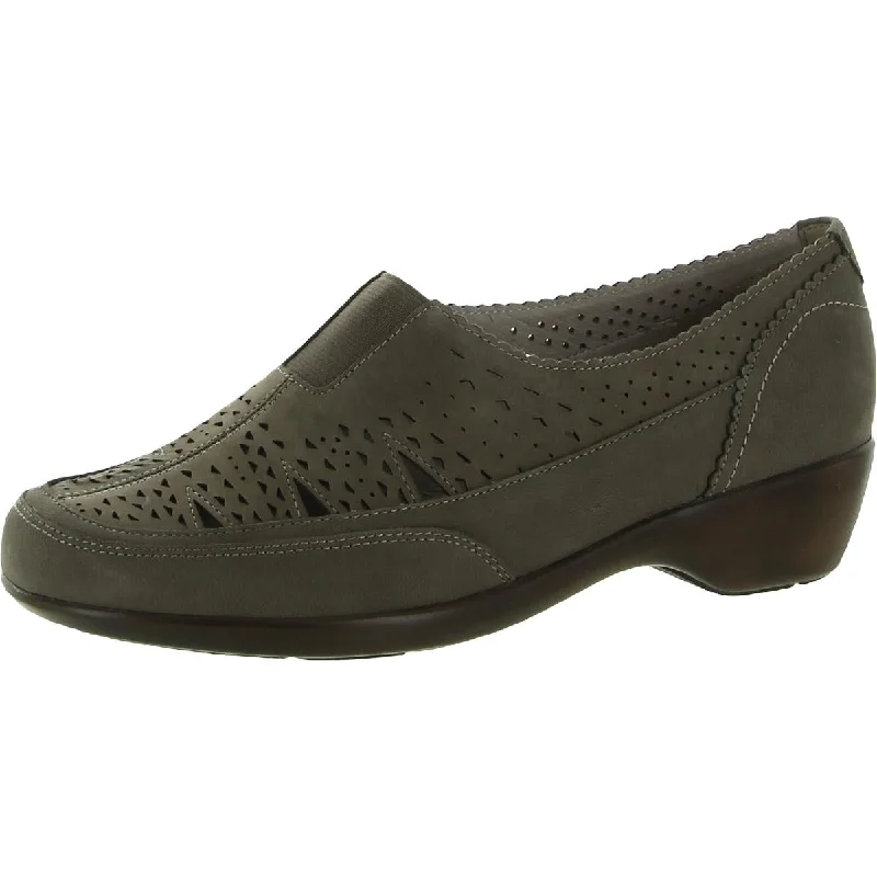 Duff Womens Leather Slip On Heels